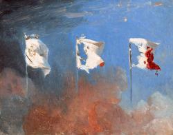 Scène de Juillet 1830, dit aussi Les Drapeaux