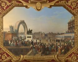 Inauguration de la statue équestre d'Henri IV sur le Pont-Neuf, 25 août 1818