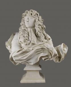 Buste de Louis XIV, roi de France et de Navarre (1638-1715), représenté en 1665 Le Bernin (dit), Bernini Gian (1598-1680) ,  sculpteur