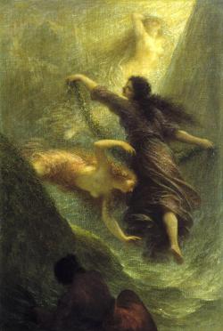 henri Fantin Latour DAS RHEINGOLD - ERSTE SZENE.