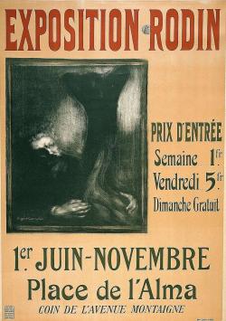 Affiche de l'exposition Rodin