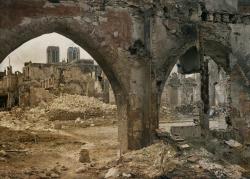 Paysages ravagés de la guerre de 1914-1918