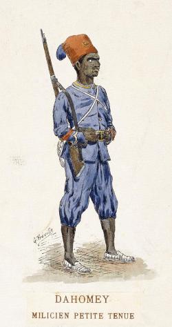 Dahomey - Milicien, petite tenue - Fréville