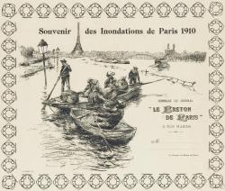 Souvenir des inondations de Paris 1910