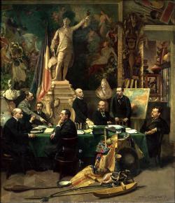 Les délégués des colonies et Jules Ferry, novembre 1892