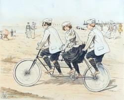 Cyclisme, triplette à deux roues - Louis Valet