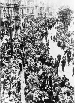 Cortège funéraire de Rosa Luxemburg - 13 Juin 1919