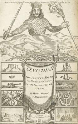 Frontispice de "Leviathan" par Thomas Hobbes