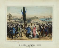 Le suffrage universel, estampe dédiée à Ledru-Rollin