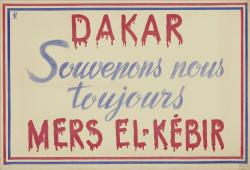 "Dakar, souvenons-nous toujours de Mers el-Kébir"