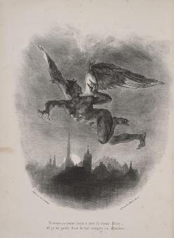 Méphistophélès dans les airs - Eugène Delacroix