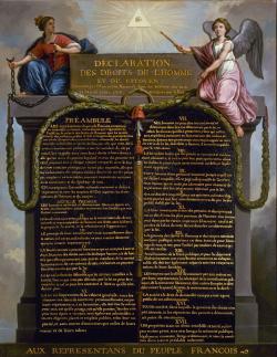 La Déclaration des droits de l’Homme et du citoyen, 1789