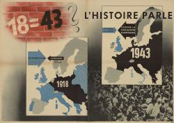 Carte de l'Europe en 1918 et 1943