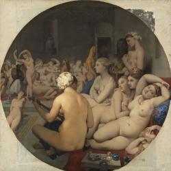 Femmes nues dans un bain turc