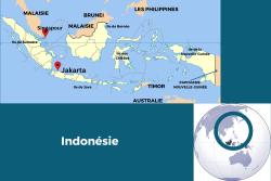 Carte géographique de l'Indonésie