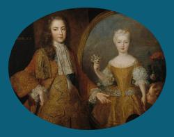 Louis XV enfant et sa fiancée l'infante d'Espagne