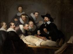 Chirurgiens en train de disséquer un cadavre