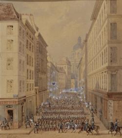 La Barricade, rue de la Culture Sainte Catherine, 1848