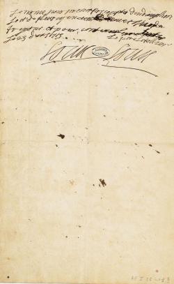 second codicile du testament de Louis XIV, signature du roi