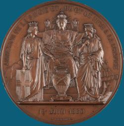 Médaille, allégorie de l'Annexion de la Savoie et du Comté de Nice
