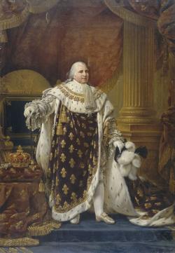 le roi Louis XVIII en costume de sacre