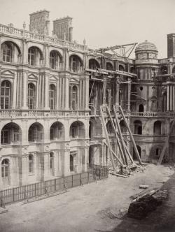 château de Saint-Germain-en-Laye, pendant sa restauration