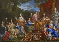 Portrait mythologique de la famille de Louis XIV