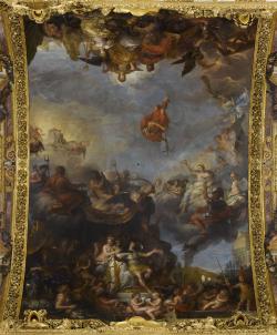 scène allégorique avec Louis XIV