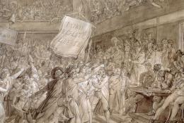le peuple de Paris investit l'assemblée législative