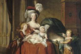 famille royale avec Marie-Antoinette et ses enfants