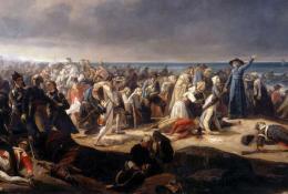 bataille en bord de mer avec un prêtre