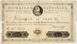 Assignat de cent livres.