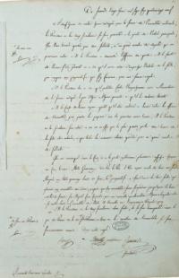 Extrait du procès-verbal de la séance du 20 juin 1789 de l'Assemblée nationale tenue dans la Salle du Jeu de Paume.