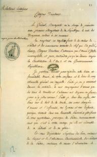 Discours du général Bernadotte