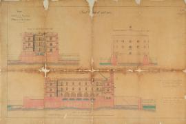 Fort Boyard en mer. Coupes et élévations