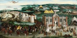 Entrevue de François Ier et d'henri VIII au camp du Drap d'or le 7 juin 1520