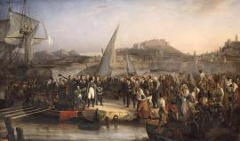 Napoléon Ier quittant l'île d'Elbe. 26 février 1815.