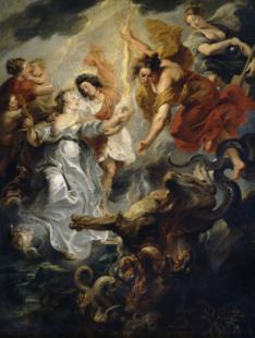 La Parfaite réconciliation de la reine et de son fils, après la mort du connétable de Luynes