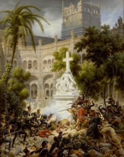 Episode du siège de Saragosse : assaut du monastère de San Engracia, le 8 février 1809.