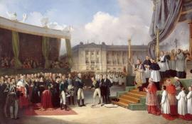 Bénédiction et pose de la première pierre du monument de Louis XVI