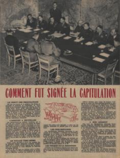 <i>Comment fut signée la capitulation </i>