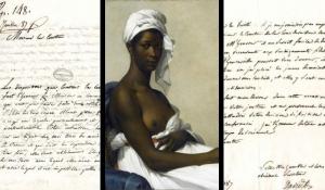Portrait d'une femme noire_miniature