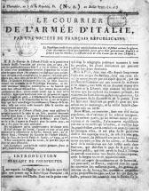 Le courrier de l'armée d'Italie.1797