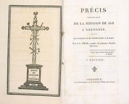 Précis historique de la mission de 1818 à Grenoble.