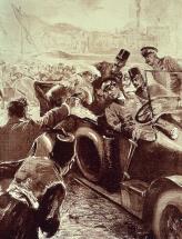 Tir mortel sur l'archiduc François-Ferdinand d'autriche et son épouse le 28 juin 1914