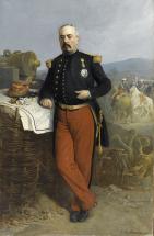 Portrait en pied d'un militaire François Bazaine