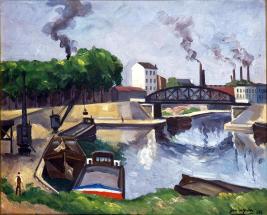 Le canal à Saint-Denis.