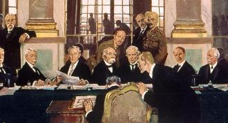 les discussions sont menées par quatre dirigeants : le président américain Woodrow Wilson, le président du Conseil français Georges Clemenceau, le premier ministre britannique Lloyd George et le chef du gouvernement italien Vittorio Orlando. 