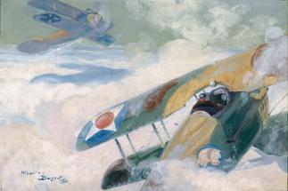 Combat d'avions.