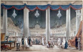 L'Exposition des produits de l'industrie française dans la cour Carrée.